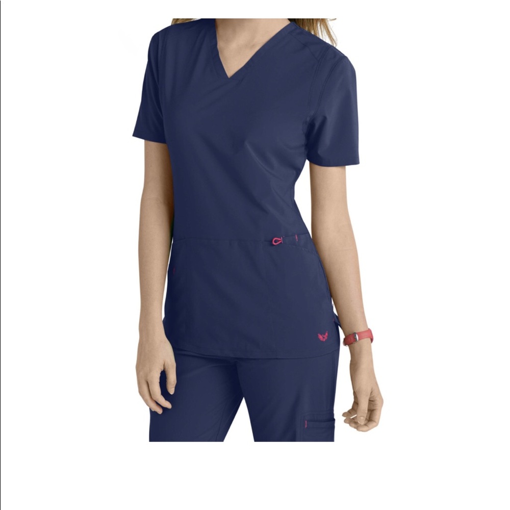 Smitten Scrub top in Navy